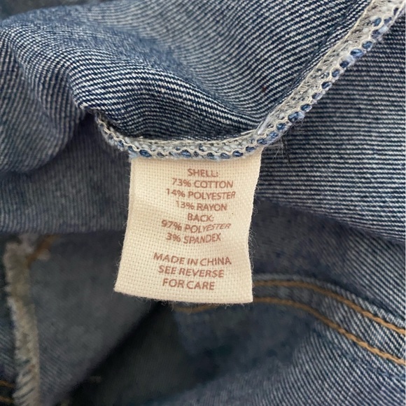 Brit.NY Floral Paisley Embellished Denim Jean Jacket NWT Size M - Picture 8 of 8